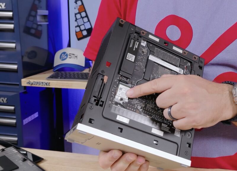 Framework Desktop Rear SSD And WiFi