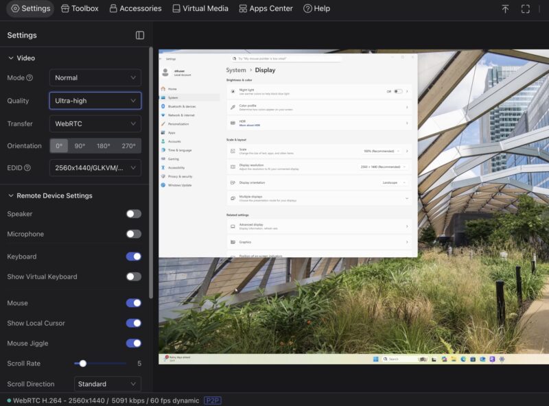 GL.iNet Comet PoE 1440p High Settings