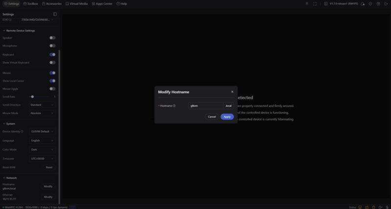 GL.iNet Comet PoE Modify Hostname