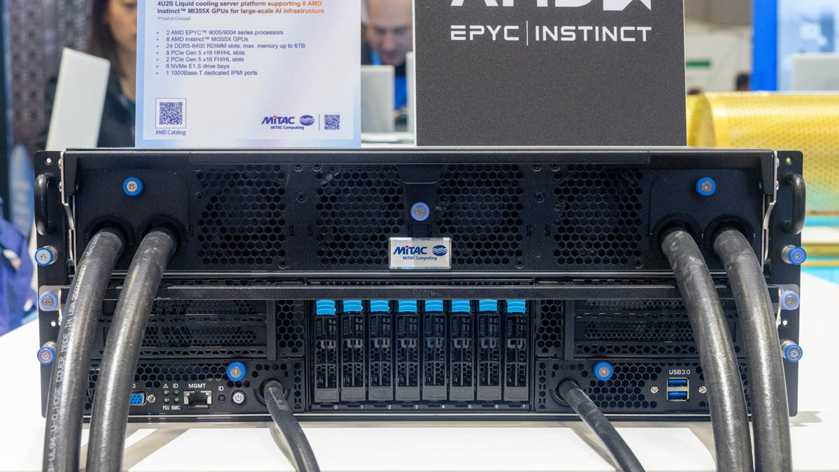 MiTAC G4826Z5 At SC25 Front - ServeTheHome