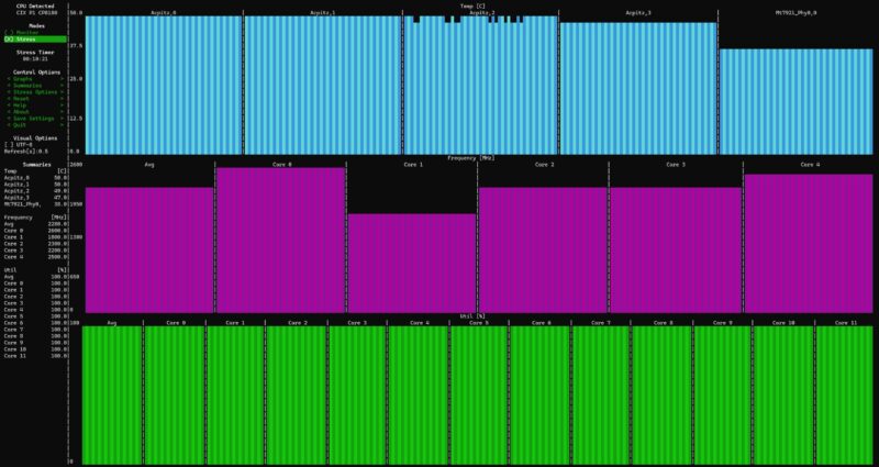 Minisforum MS R1 10 Min Stress Test
