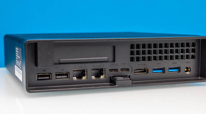 The Minisforum MS-R1 12-core Arm 10GbE Mini Workstation is Minisforum MS R1 Rear 2