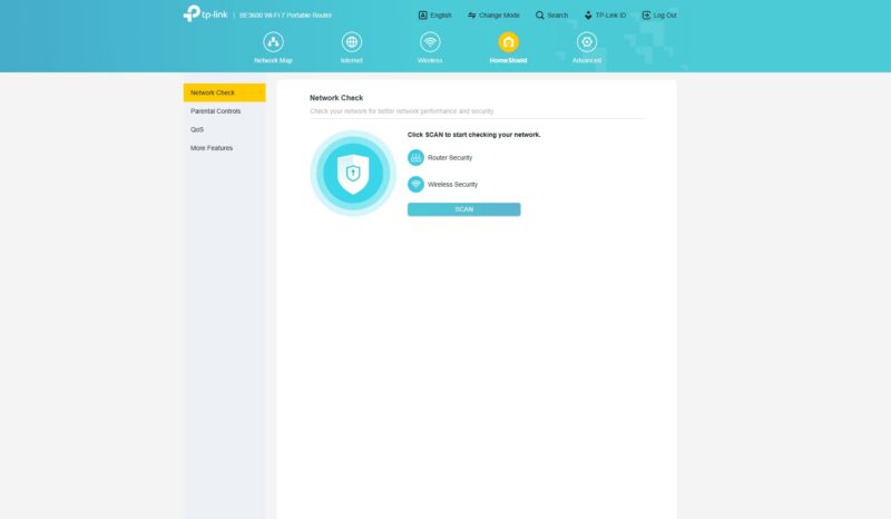TP Link BE3600 Wi Fi 7 Portable Router Network Check Scan Local Network