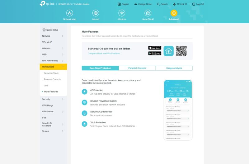 TP Link BE3600 Wi Fi 7 Portable Router Setup HomeShield