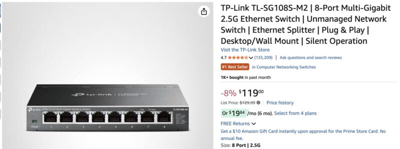 TP Link TL SG108S M2 1 On Amazon 2025 11 21