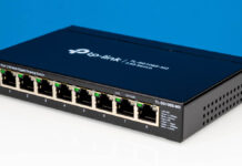 TP-Link TL-SG108S-M2 8-Port 2.5GbE Switch Review TP Link TL SG108S M2 Angle