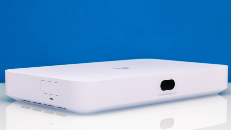 UniFi Cloud Gateway Fiber Front Angled 2