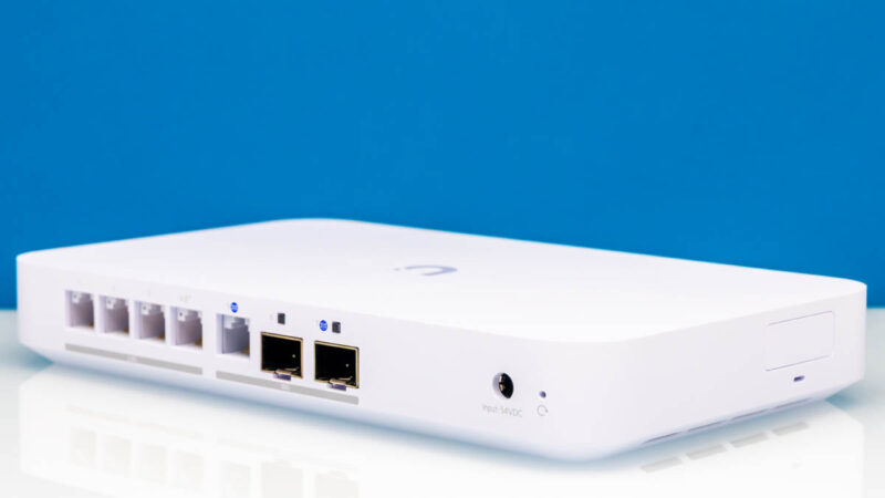 UniFi Cloud Gateway Fiber Rear Angled 2