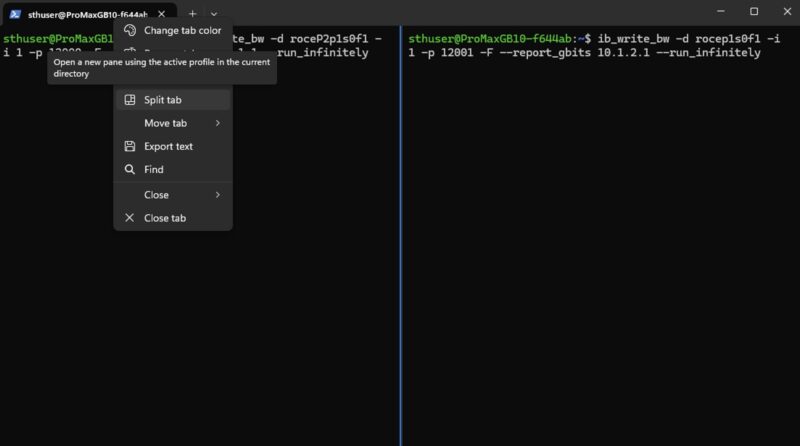 Windows Powershell Split Pane From Command Menu