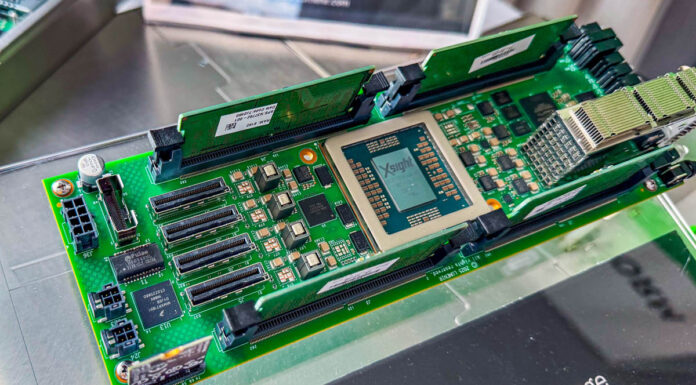 Xsight Labs E1 800G 64-Core Arm DPU Shown for Hammerspace AI Storage Xsight Labs OCP 2025 Storage Node MCIO