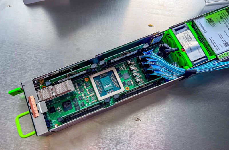 Xsight Labs OCP 2025 Storage Node MCIO Cabled