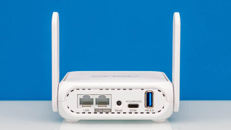 ASUS RT BE58 Go BE3600 Dual Band Wi Fi Router Rear 2