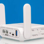 ASUS RT BE58 Go BE3600 Dual Band Wi Fi Router Rear Angled 4