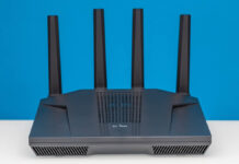 GL.iNet GL-MT6000 Flint 2 WiFi Router Review Great OpenWRT GL.iNet Flint 2 Front 2