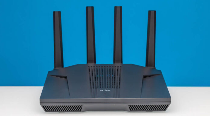 GL.iNet GL-MT6000 Flint 2 WiFi Router Review Great OpenWRT GL.iNet Flint 2 Front 2