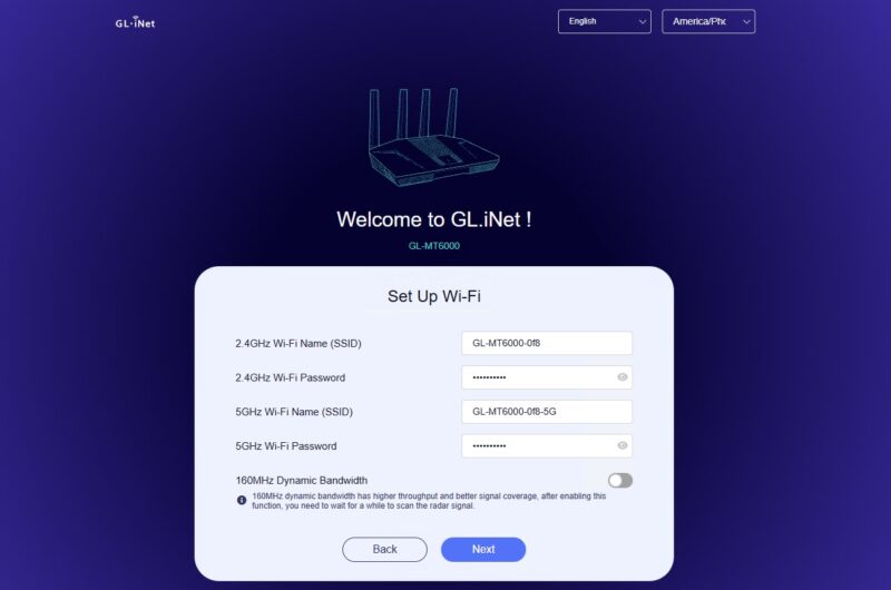 GL.iNet Flint 2 Setup 2 WiFi