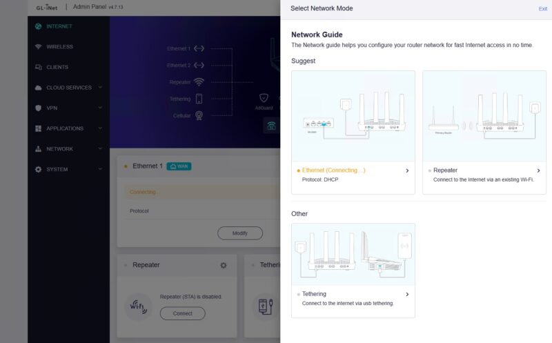 GL.iNet Flint 2 Setup 3 Network Guide