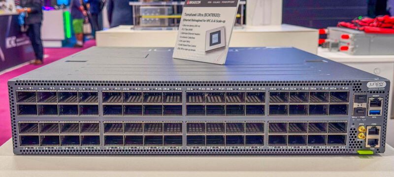 Juniper QFX5340 64OD Broadcom Tomahawk Ultra At SC25 1
