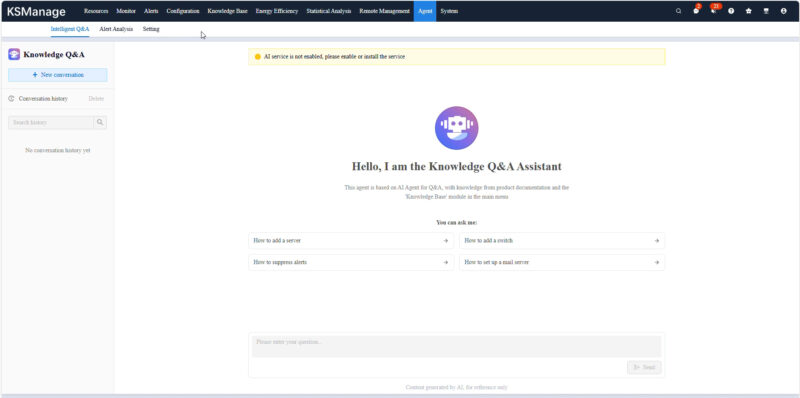 Kaytus KSManage AI Agent QA