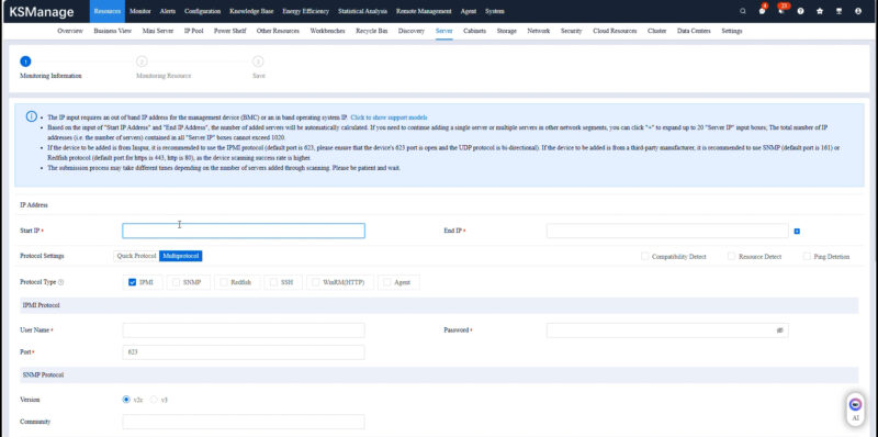 Kaytus KSManage Scan For Servers