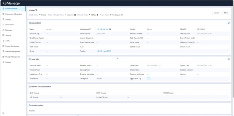 Kaytus KSManage Server Drill Down
