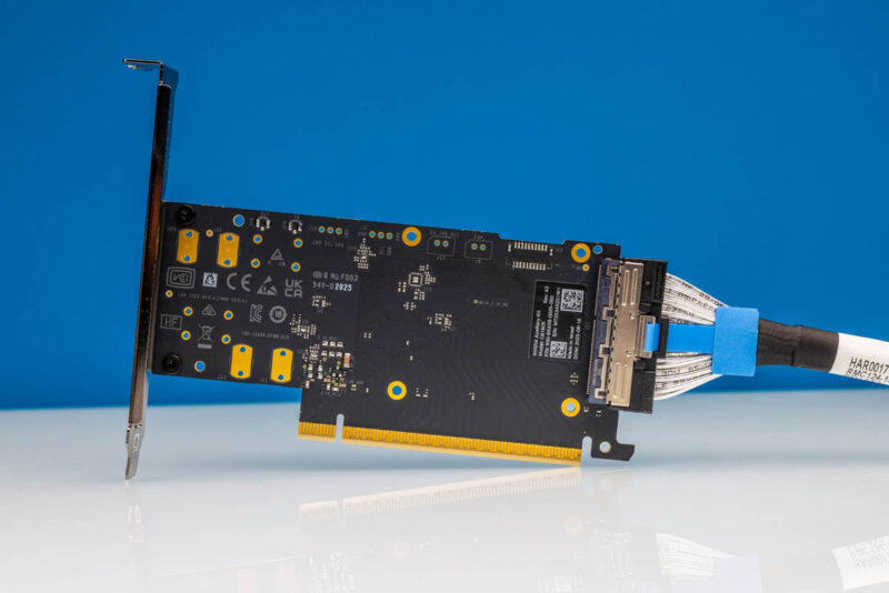 NVIDIA ConnectX 8 Aux X16 Kit With Cable Front 1