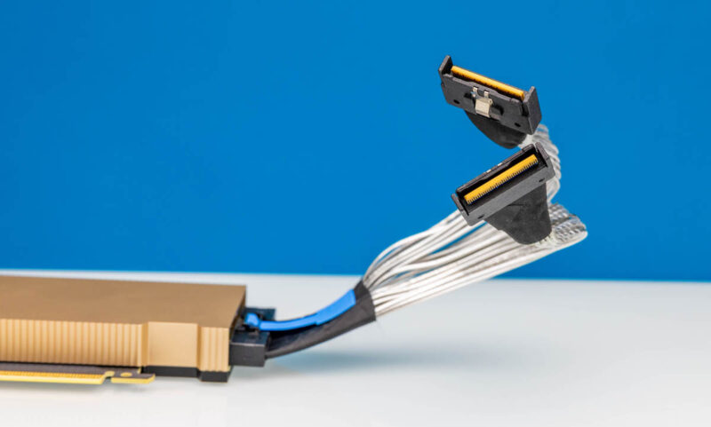 NVIDIA ConnectX 8 With Custom Dual MCIO X8 Cable 1