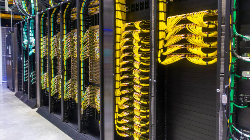 NVIDIA DGX SuperPOD Fiber Cables Equinix SV11