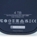 SanDisk 4TB Extreme PRO USB4 Portable SSD Physical Label 1