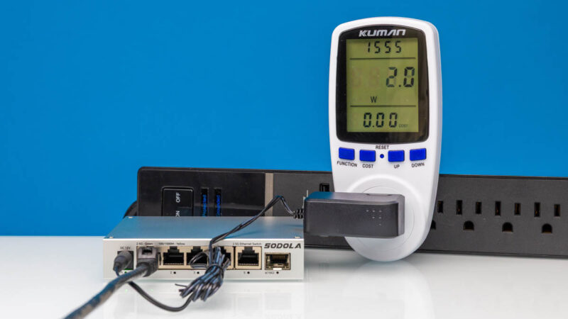 Sodola SL902 SWTG015AS 2.5G Power Consumption 1