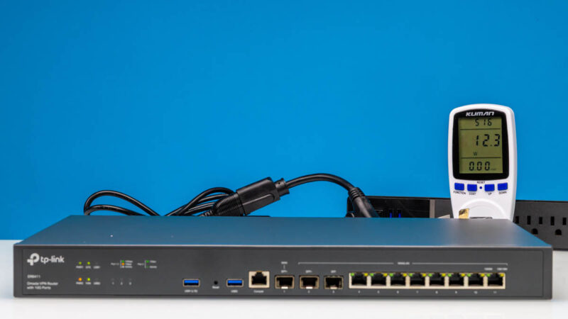 TP Link Omada VPN Gateway ER8411 Power Consumption Idle 1