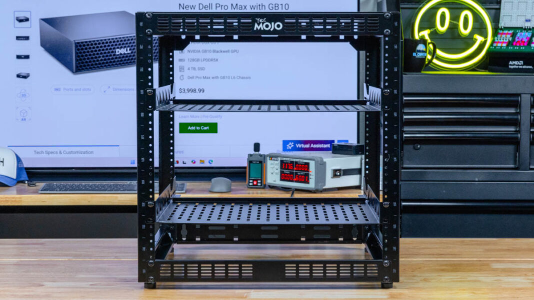 Tecmojo 12U Open Frame Network Rack Mini Review - ServeTheHome