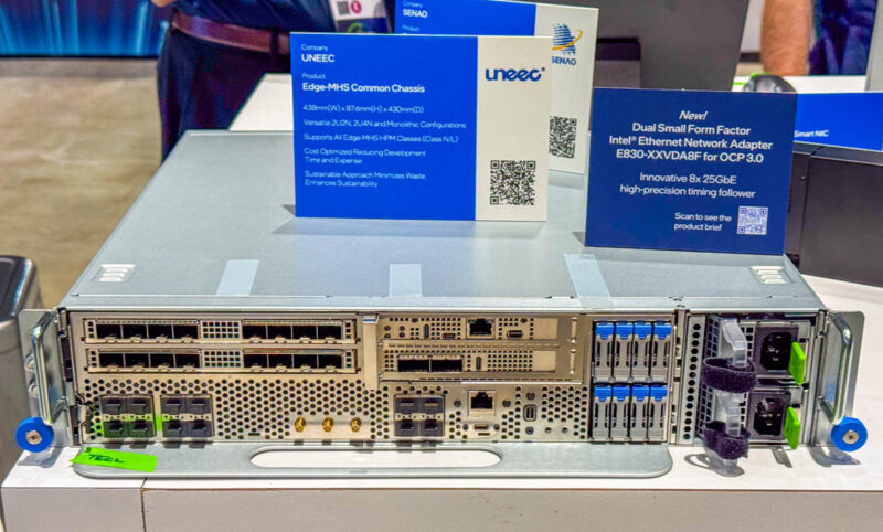UNEEC Edge MHS With DSFF Intel E830 XXVDA8F At OCP 2025 1