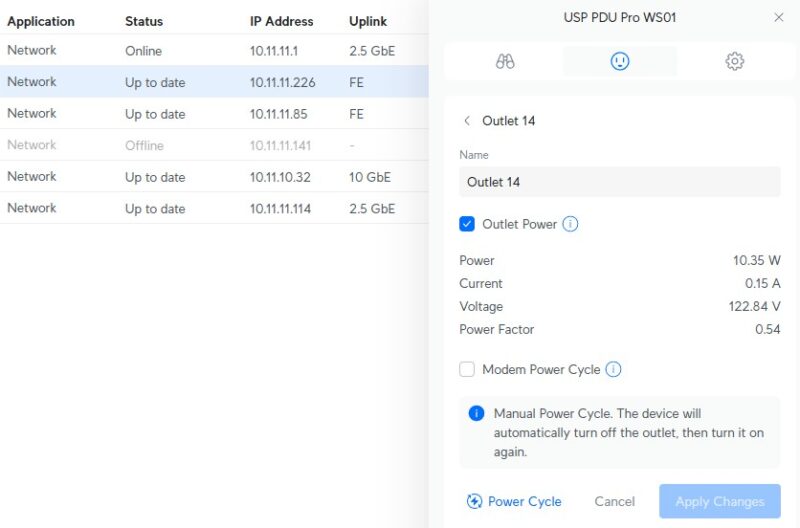 Ubiquiti Flex XG Power Consumption