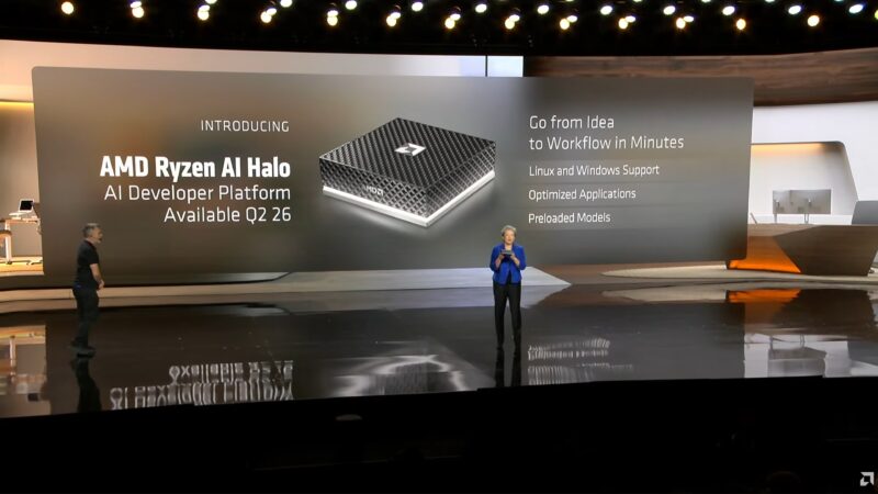 AMD CES 2026 Keynote Rzyen AI Halo