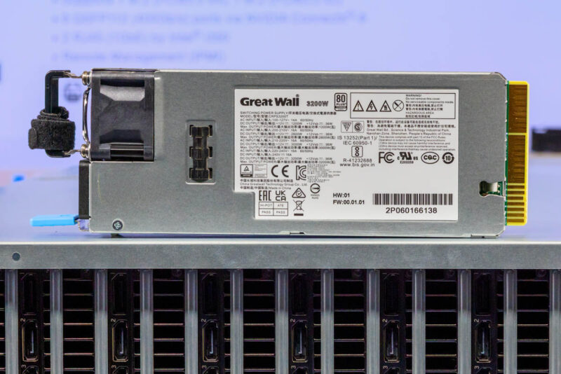 ASRock Rack 4UXGM GNR2 CX8 3.2kW Great Wall PSU