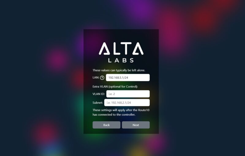 Alta Labs Route10 Change Default LAN