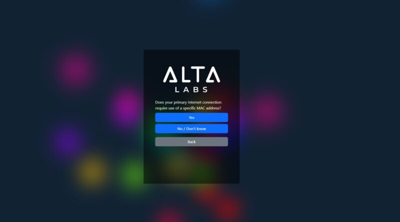 Alta Labs Route10 Primary WAN Specific MAC Address