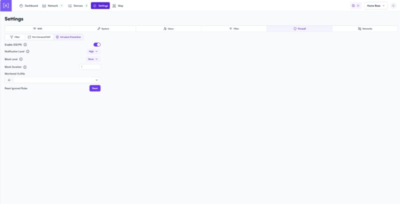 Alta Labs Route10 Settings IDS IPS On