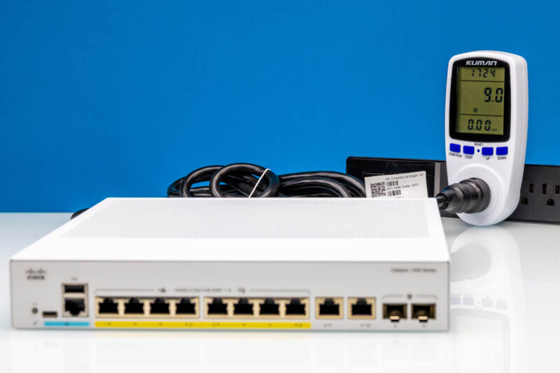 Cisco Catalyst 1300 8FP 2G Idle Power Consumption 1