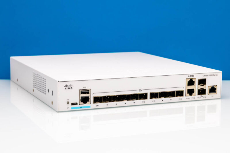 Cisco Catalyst C1300 12XS Front Angled 2