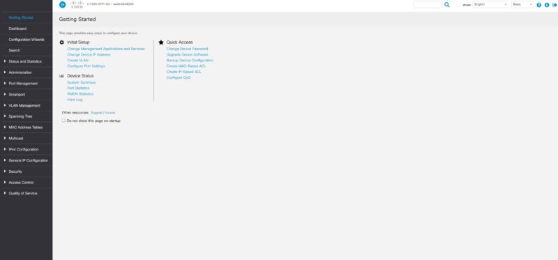 Cisco Catalyst C1300 8FP 2G Web UI Getting Started