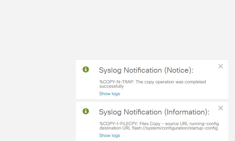 Cisco Catalyst C1300 8FP 2G Web UI Save Configuration