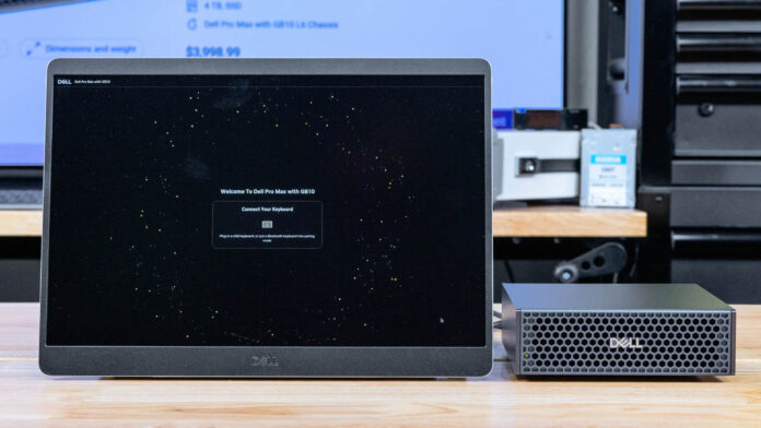 Dell Pro 14 Plus Portable Monitor P1425 With Dell Pro Max With GB10 No Keyboard And Mouse