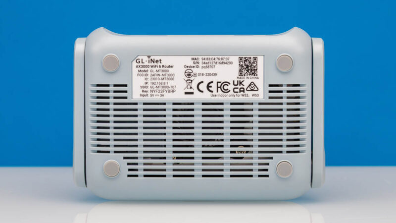 GL.iNet Beryl AX GL MT3000 Bottom 1
