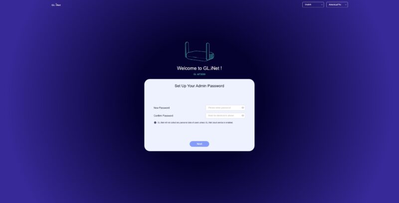 GL.iNet Beryl AX GL MT3000 Management 1 Login Password