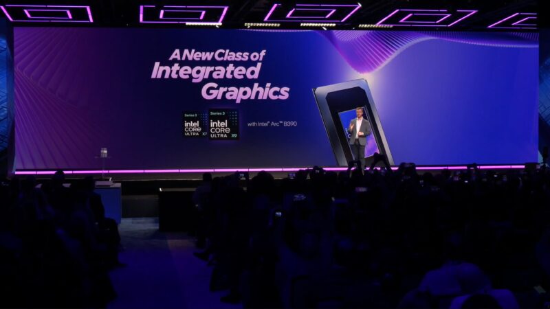 Intel CES 2026 Keynote Arc B390 Integrated Graphics