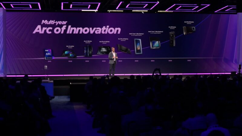 Intel CES 2026 Keynote Arc Graphics