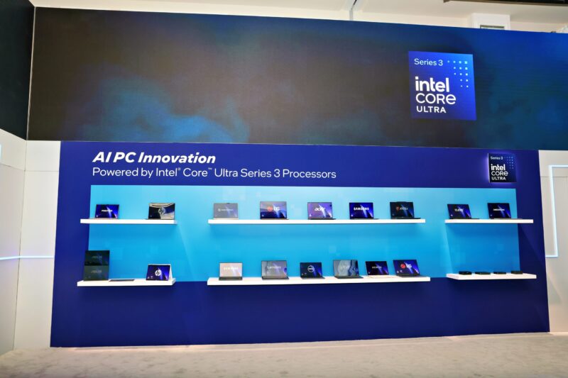 Intel CES 2026 Laptop Display (Source; Intel)