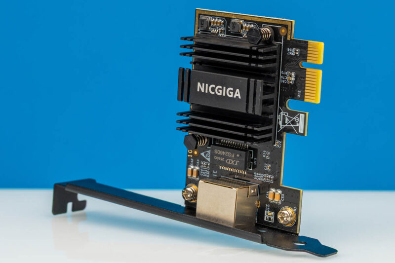 NICGIGA 5Gb PCIe Network Card Top Angled 1